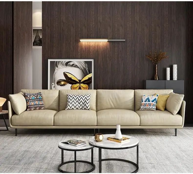 与夏天更配哦真皮沙发简约而不简单迪高乐极简系列向您真诚推荐小新